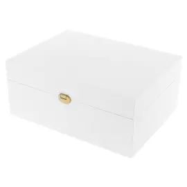 Коробка подарочная с фурнитурой 35х26х15см белая