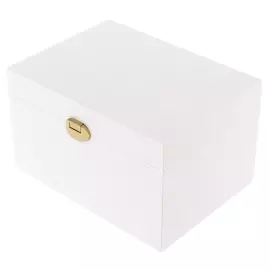 Коробка подарочная с фурнитурой 22х16х13см белая