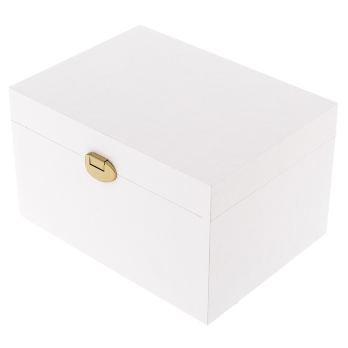Коробка подарочная с фурнитурой 22х16х13см белая