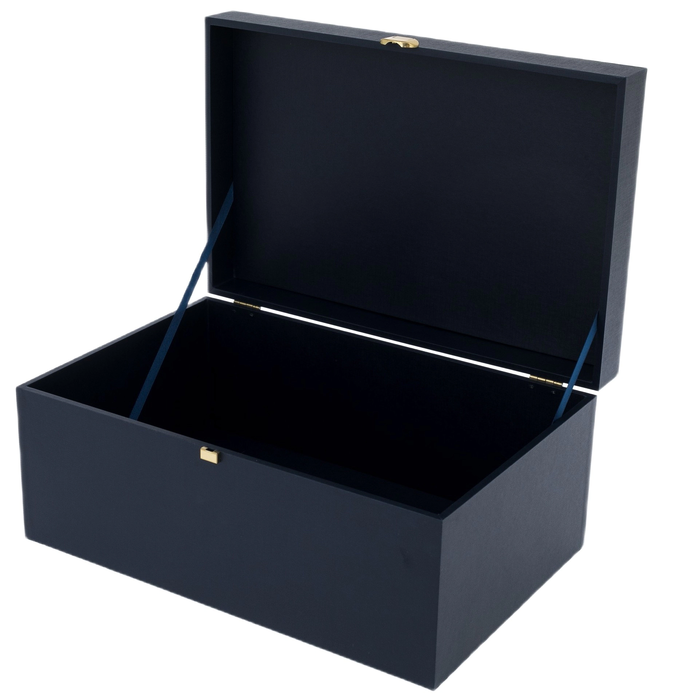 Gift box with accessories 40x26x18cm blue