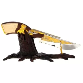 Нож на подставке "Охотник" Златоуст