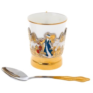 Coffee set "New Year. The Snow Maiden and the house"Zlatoust
