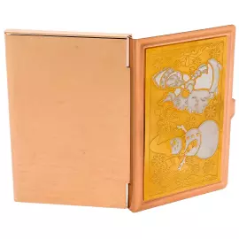 New Year's business card holder "Snowman with Snow Maiden" Zlatoust