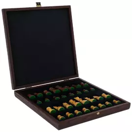 Chess made of olive veneer "Manopoulos" small