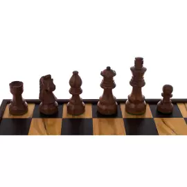 Chess made of olive veneer "Manopoulos" small