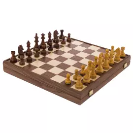 Chess made of olive veneer "Manopoulos" large