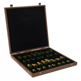 Chess made of olive veneer "Manopoulos" large