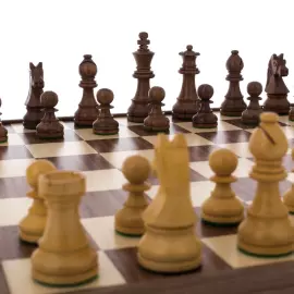 Chess made of olive veneer "Manopoulos" large