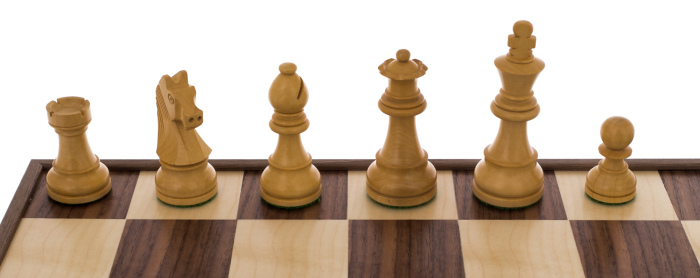 Chess made of olive veneer "Manopoulos" large
