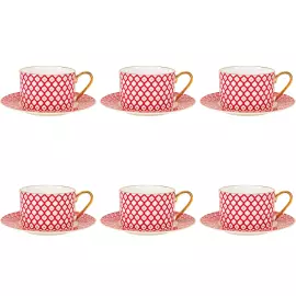Кофейный сервиз "Скарлетт" формы "Идиллия" на 6 персон
