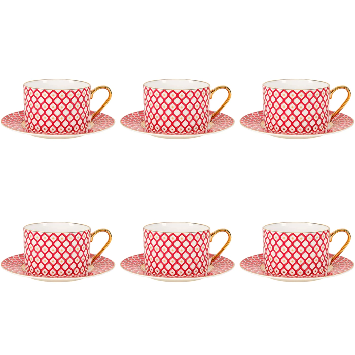 Coffee set "Scarlett" in the form of "Idyll" for 6 people