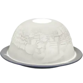 Подсвечник-фотофора фарфоровый "Зимние друзья"