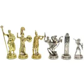 Подарочные шахматы из обсидиана "Греческая мифология" Подарочные шахматы из обсидиана "Греческая мифология"
