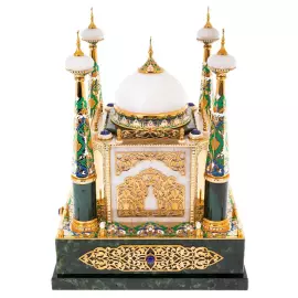 Ночник из нефрита и лазурита "Мечеть-шкатулка" Златоуст