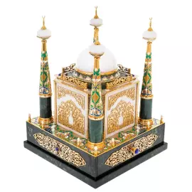Ночник из нефрита и лазурита "Мечеть-шкатулка" Златоуст
