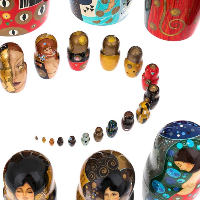 Klimt Matryoshka doll for 30 seats (45 cm)