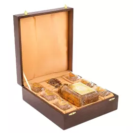 Набор для водки "Украшенный" на 6 персон, Златоуст