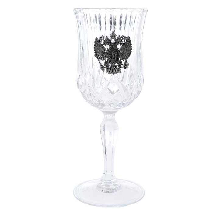 A set of wine glasses "Coat of Arms of the Russian Federation" for 6 people