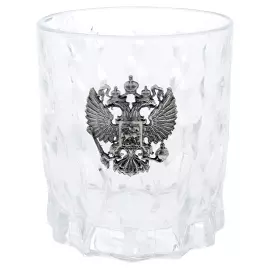 A set of whiskey glasses "Coat of Arms of the Russian Federation" for 6 people