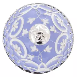 Ювелирный елочный шар "Лиловая сетка"