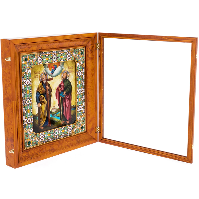 Icon of Saints Peter and Paul with mother of pearl