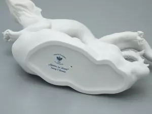 Porcelain sculpture "Dragon on a cloud"