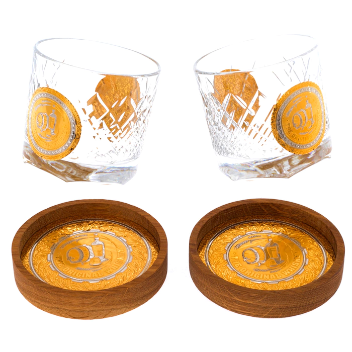 Beverage set with stands for 2 persons, Zlatoust