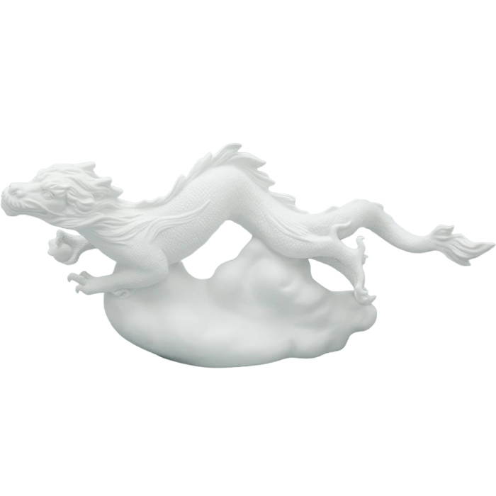 Porcelain sculpture "Dragon on a cloud"