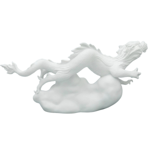 Porcelain sculpture "Dragon on a cloud"