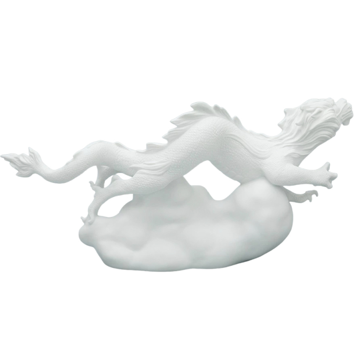 Porcelain sculpture "Dragon on a cloud"
