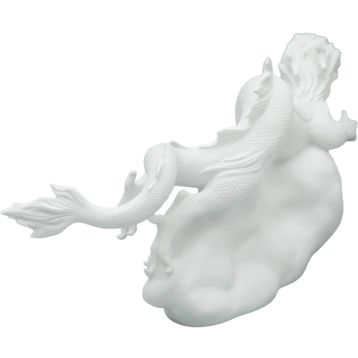 Porcelain sculpture "Dragon on a cloud"
