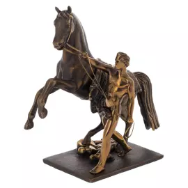 A set of bronze statuettes "Horses of Klodt" 4 pcs.