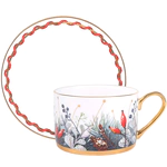 Idyll tea set with Kalenda pattern for 6 people