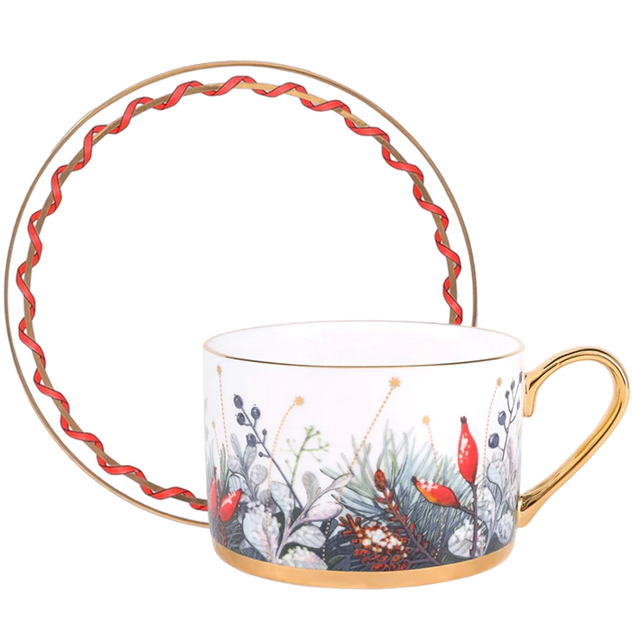 Idyll tea set with Kalenda pattern for 6 people