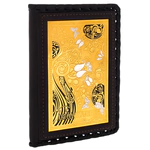 Кожаная обложка на автодокументы "Орнамент" Златоуст