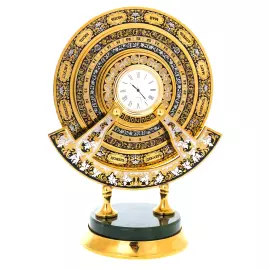 Часы "Вечный календарь" на нефрите