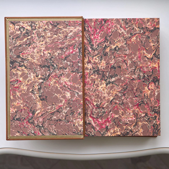 The leather-bound book "Eastern and Western Siberia" by Atkinson T. U.