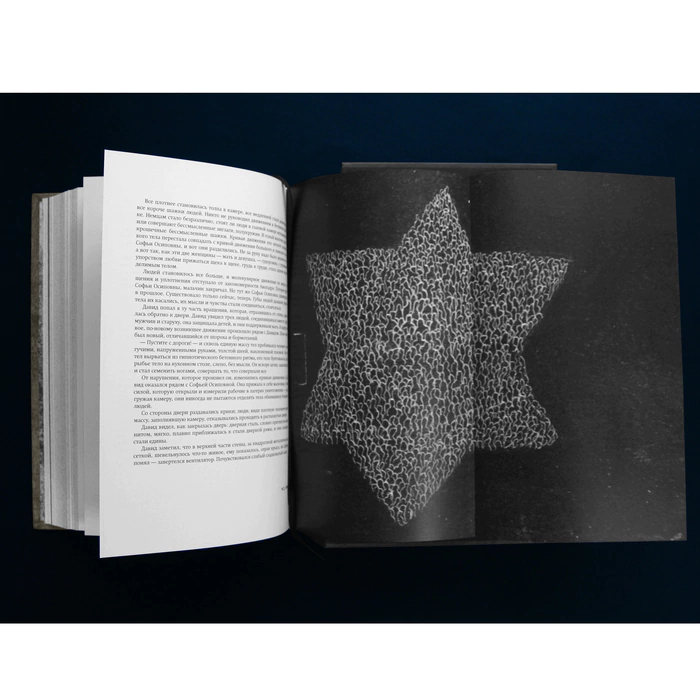 The leather-bound book "Life and Destiny" by Grossman V.