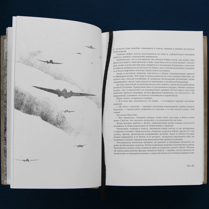 The leather-bound book "Life and Destiny" by Grossman V.