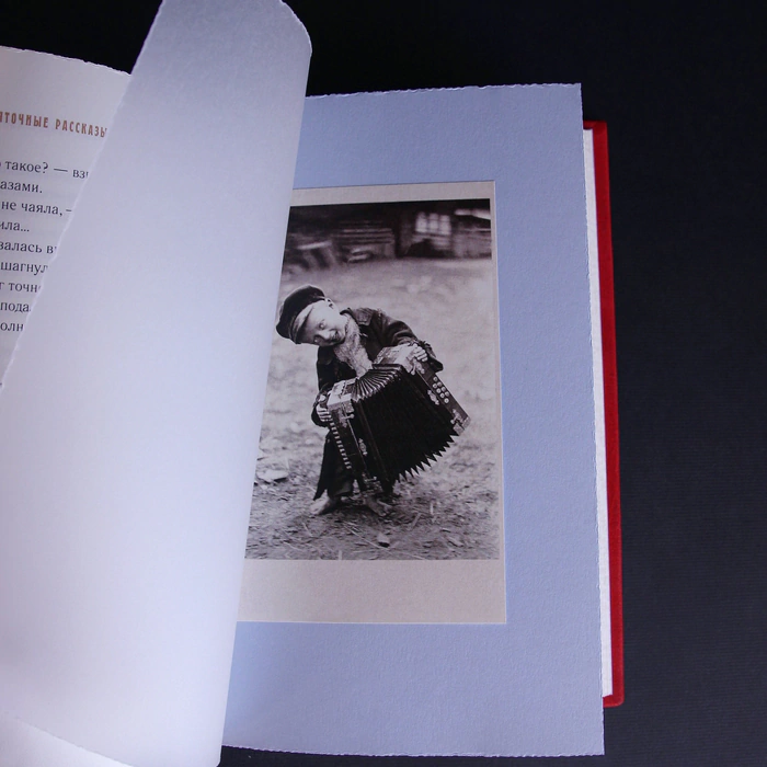 The leather-bound book "Yuletide stories" by F. Nefedov.