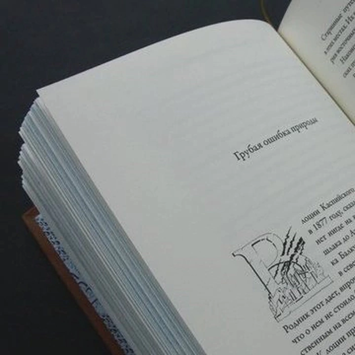The leather-bound book "Grains of Truth" by K. Paustovsky