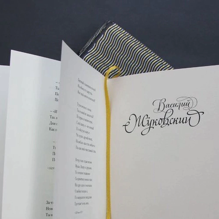 The leather-bound book "Poets of the Golden Age"