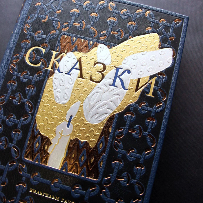 The leather-bound book "Fairy Tales" by Gauf V.