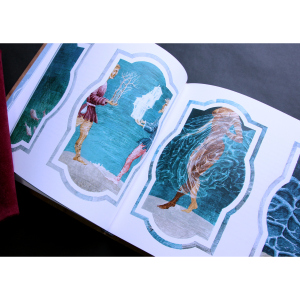 The leather-bound book "The Prophet" by Gibran H.