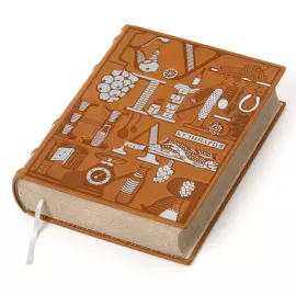 Книга в кожаном переплете "Кулинария издание 1955 года"