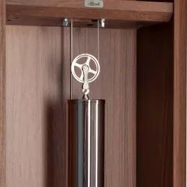 Hermle floor clock, walnut