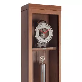 Hermle floor clock, walnut