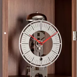 Hermle floor clock, walnut