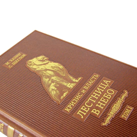 Leather-bound books "Crisis and Power" by M. Khazin, S. Shcheglov, 2 volumes