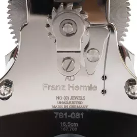 Hermle table clock, black